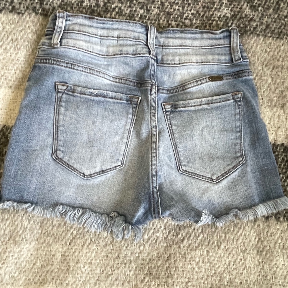 Denim High Rise Shorts - Picture 3 of 5